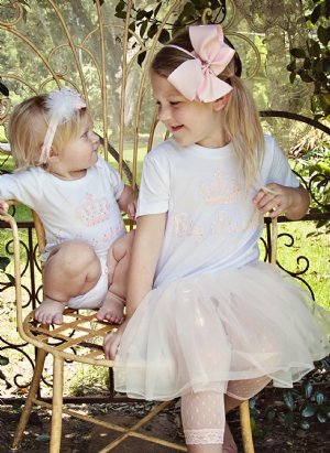 CC Big Sister Tutu Dress Adorned with Crystals!<br>3T ONLY