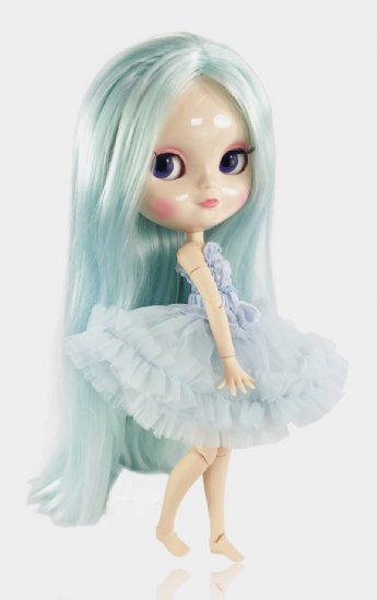 Blythe Doll Light Blue Long Hair