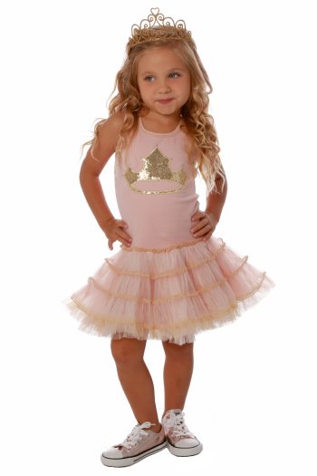 Ooh La La Couture  Princess Crown Poufy Dress<BR>12 Months to 12 Years<BR>Now in Stock