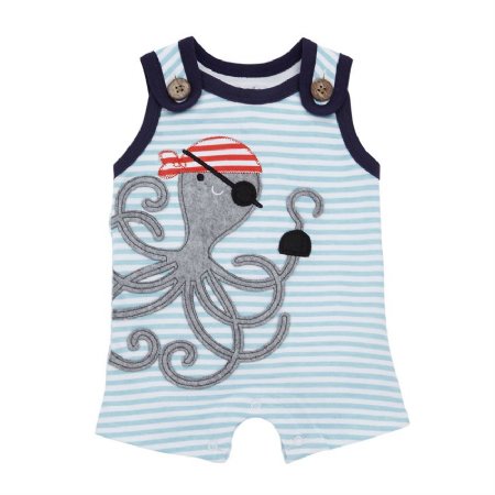 Boys Pirate Octopus Romper Now in Stock - Baby Boy Clothing
