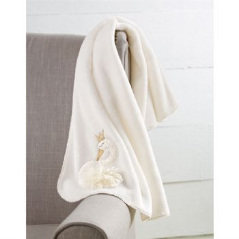 Swan Fleece Blanket<BR>Now in Stock
