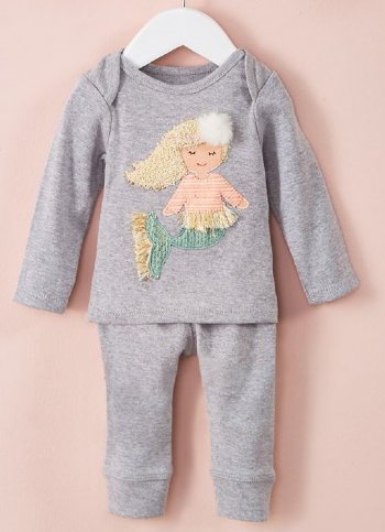 Boucle Mermaid Two-Piece Set<BR>Now in Stock<br>3-6mths Only!