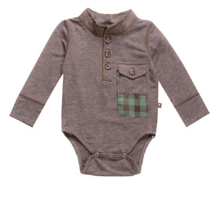 Fore!! Boys Fall 2014 Check Patch Knit Onesie 