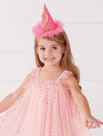 Neon Sprinkle Glitter Party Hats<BR>Now in Stock
