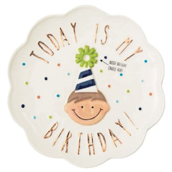 Birthday Boy Candle Plate<BR>Now in Stock