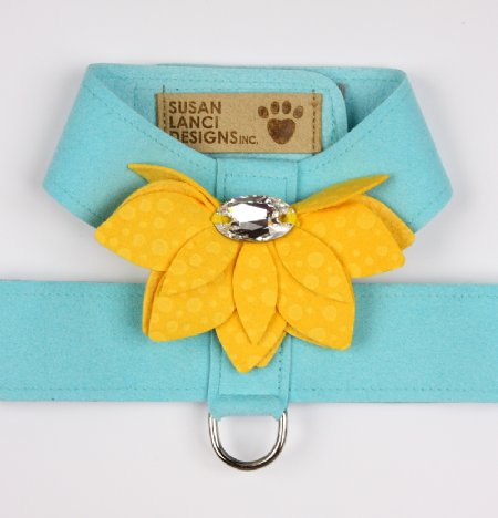 Susan Lanci Tiffany Blue/Sunshine Drops Water Lily Harness<BR>Now in Stock