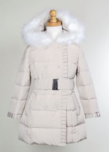Down Coat with Fur Trim<BR>Now in Stock