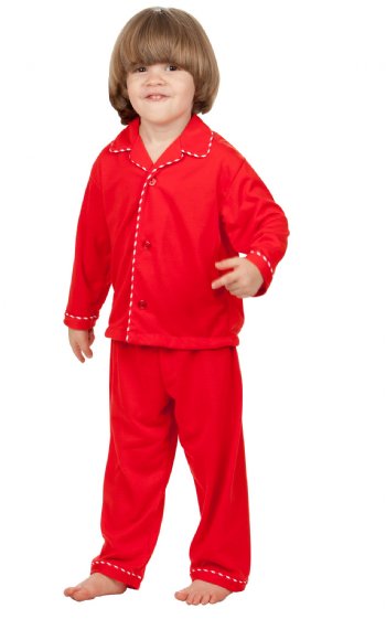Boys Red Christmas Tailored Pajamas<BR>2T to 14 Years<BR>2, 7 & 14 Years ONLY