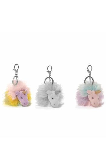 Unicorn Rainbow Poofs Keychains<BR>Now in Stock