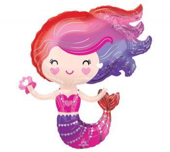 30" Lovely Mermaid Balloon<BR>Now in Stock