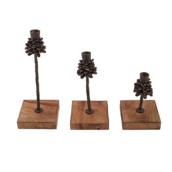 Pine Cone Candle Holder<BR>Now in Stock