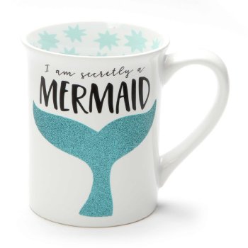 Secretly Mermaid Glitter Mug<BR>Now in Stock