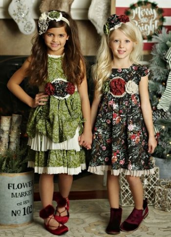 Mustard Pie 2018 Holiday Delphine Party Dress<BR>4T to 12 Years<BR>Now in Stock