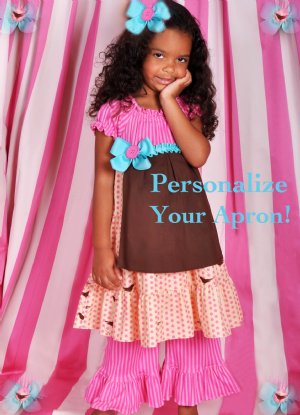 2011 Birdie Peasant Dress<br>Personalize it with Child's Initial or Age!