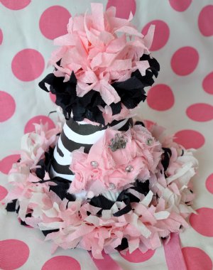 Black & Pink Cupcake Birthday Hat
