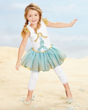Couture Mermaid Shimmer Tank<br>4/5 Years ONLY