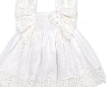Biscotti White Lace Dress 