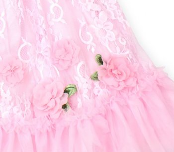 Biscotti Smocked Flower Lace Dress<br>3 to 8 Years<br>Now  In Stock