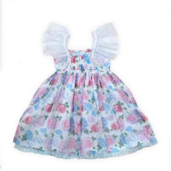 Biscotti Smocked Floral Print Dress <br>2T to 12 Years<br>Now In Stock