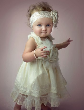 Princess Bride Lace Baby Dress<BR>Now in Stock