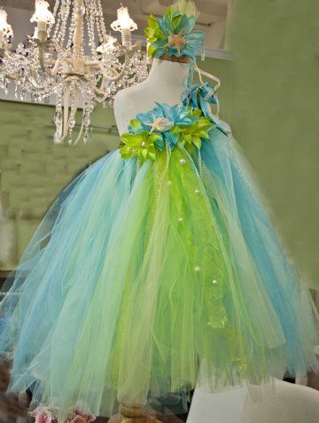 Couture Ocean Princess Tutu Dress, Headband & Bracelet Set 12 Months to ...