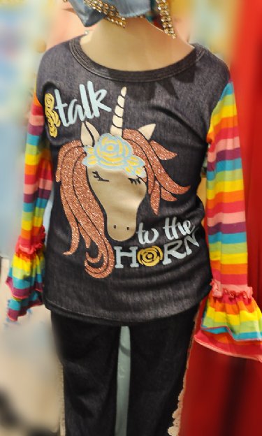 Talk to the Horn Unicorn Tee<BR>Now in Stock