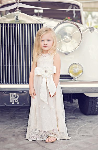 2015 Ivory Juliette Maxi Gown<br>2 to 10 Years<br>Exclusively at Cassie's Closet<BR>Now in Stock