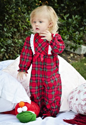 Christmas Plaid Footie Sleeper<br>Now In Stock