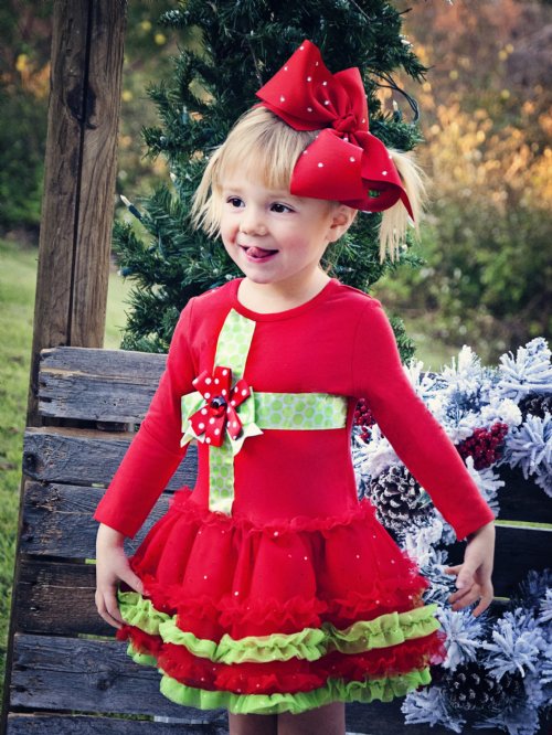 Girls Christmas Dresses and Outfits