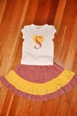 Florida State Seminoles Children's Clothing <BR> Girls 3 Piece Skirt Set
