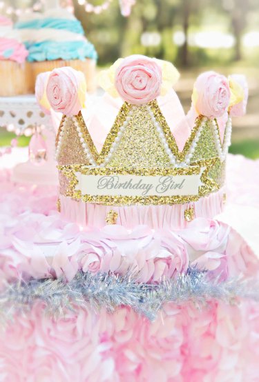 Princess Rose Birthday Crown