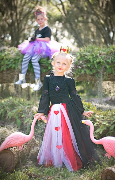 Girls Queen of Hearts Tutu Dress Preorder<br>Size 4/5 In Stock