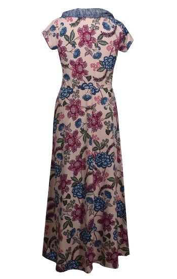 Tween Floral Maxi w/ Infinity Scarf<BR>7 to 16 Years  In Stock