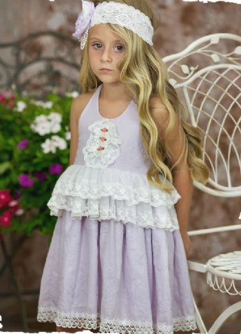 Frilly Frocks Vintage Rapunzel Dress<BR>3 to 10 Years<BR>Now in Stock