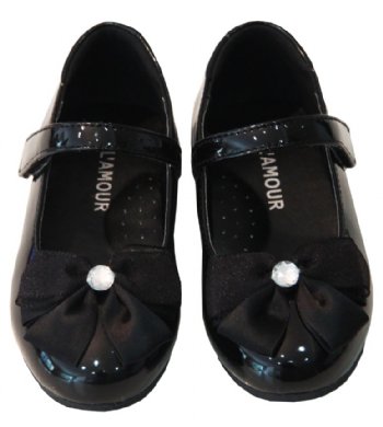 Black Diamond Bow Dress Shoe<BR>Now in Stock