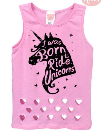 I Was Born to Ride Unicorns in Pink<BR>8/9 Years ONLY