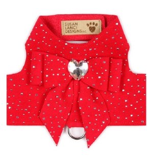 Susan Lanci Red Stardust Tail Heart Harness<BR>Now in Stock