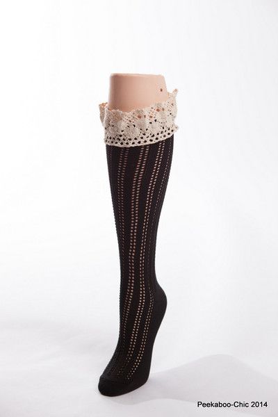 Women's Pointelle Lace Boot Sock