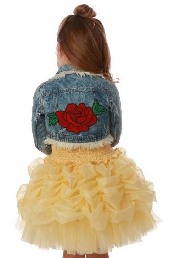 Princess Belle Shabby Chic Rose Jacket<BR>10 Years ONLY