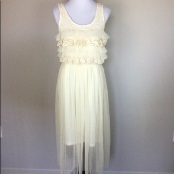 Women's Lauren Lace Dress in Cream<BR>Now in Stock