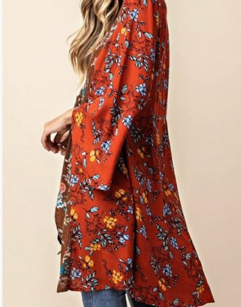 Women's Floral Bohemian Style Cardigan<BR>Now in Stock