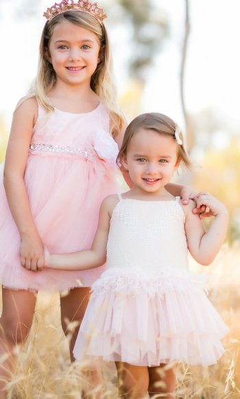 Girls Sequin & Lace Petal Tutu Dress<BR>3T to 14 Years<BR>Now in Stock