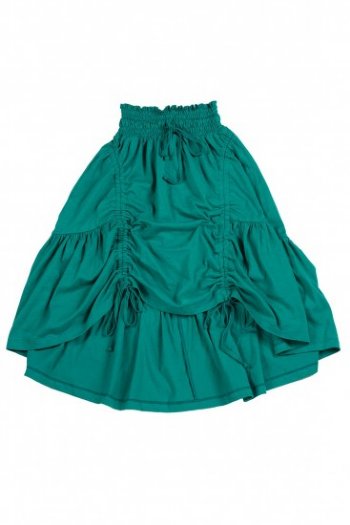 Girls Drawstring Maxi Skirt in Teal <BR>Now in Stock