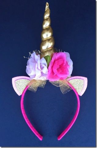Pink & Gold Unicorn Headband