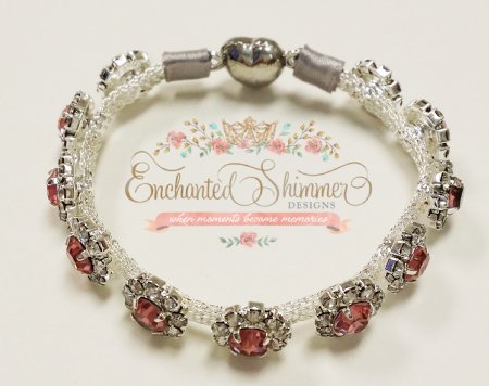 Enchanted Princess Rose Pink Bracelet<BR>Now in Stock