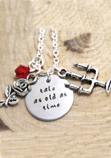 Beauty and the Beast Necklace<br>Tale as Old as Time<BR>Now in Stock