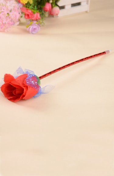 Beauty and the Beast Red Rose Pen Party Favor<BR>Now in Stock