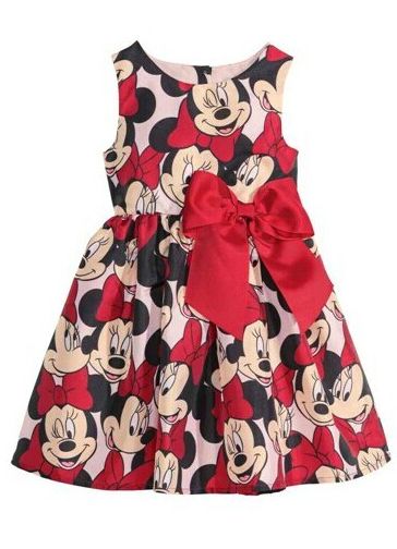 Minnie Mouse Big Print Dress Preorder