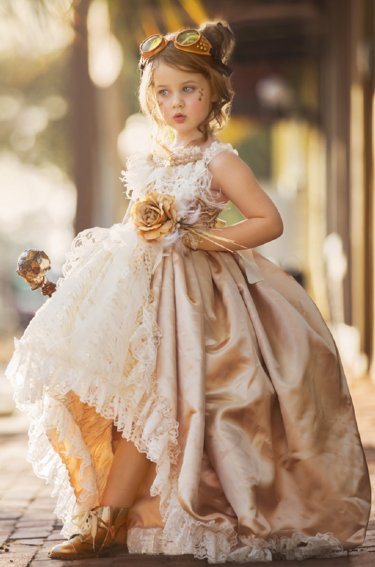 Couture Royal Satin Gown