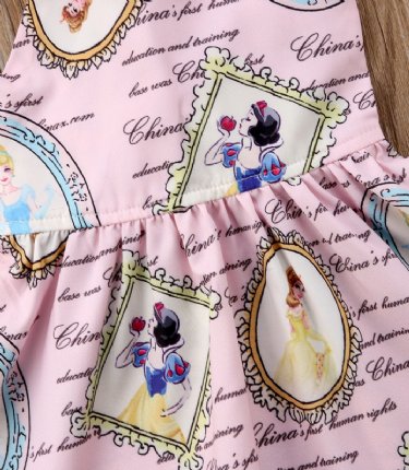 Disney Princess Print Dress Preorder<br>6 Months to 3 Years